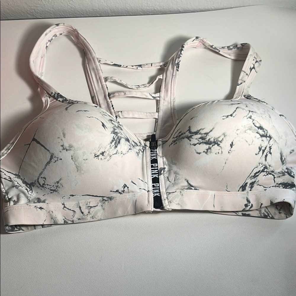 Victoria’s Secret ultimate push up PINK Marble Print Bra